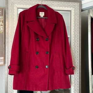 St Johns Bay Wool Blend Double Breasted Coat